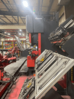 Amada HDS2204NTW,Amada press brake for sale,242 ton press brake,14 foot CNC press brake,hydraulic CNC press brake,robotic press brake system,Astro 165W NT robot,heavy duty press brake,used Amada press brake,8 axis press brake,CNC metal bending machine,industrial press brake equipment