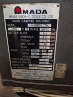 Amada band saw,CNC band saw,horizontal band saw,metal cutting saw,used Amada saw,24x20 band saw,20 inch round capacity,industrial band saw,fabrication equipment,CNC saw machine