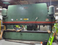 Pacific K300 press brake, 300 ton press brake, 16 ft press brake, hydraulic press brake for sale, used press brake Iowa, Pacific K300-16 specs, industrial press brake 300 ton, no backgauge press brake, heavy press brake 48000 lbs