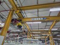 CONTRX 3 ton 6 post free standing overhead bridge crane system