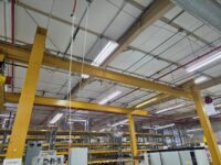 CONTRX 3 ton 6 post free standing overhead bridge crane system